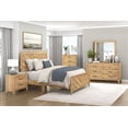 thumbnail image 1 of Modern 5pc Full Bedroom Set Natural Finish Chevron Design Bed Furniture, 1 of 7