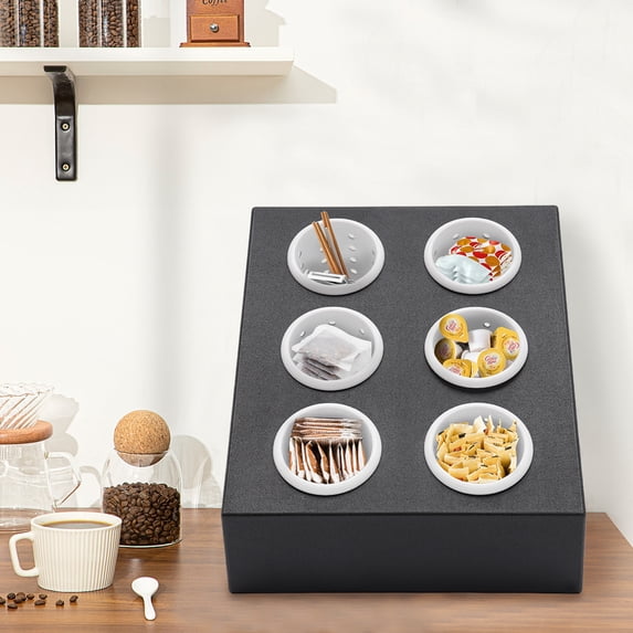 Modern 6-Compartment Kitchen Utensil Holder, Kitchen Caddy, Utensil Organizer,