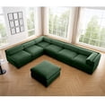 thumbnail image 1 of Modern 6-Piece Modular Sectional Sofa with Storage Soft Green Couch Chenille Fabric Contemporary Cylindrica Design, Large Sectional Couches for Living Room, 1 of 9