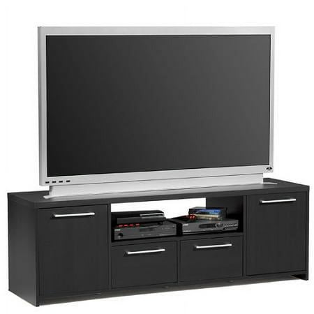 Modern 60" Plasma TV Stand: Drawers & Doors