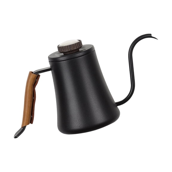 Modern 600ML Metal Coffee Brewing Pot With Narrow Neck Design And Easy Cleaning
