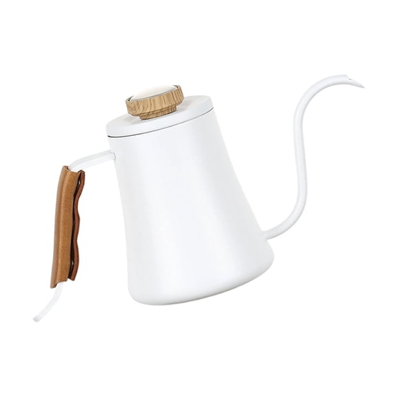 Modern 600ML Metal Coffee Brewing Pot With Narrow Neck Design And Easy Cleaning