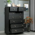 thumbnail image 1 of Modern 7-Drawer Dresser, Black Storage Organizer Chest for Bedroom, Living Room, Home Office, 1 of 8