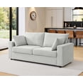 thumbnail image 1 of Modern 78" Upholstered Sofa with Deep Cushions & Removable Pillows, 1 of 7