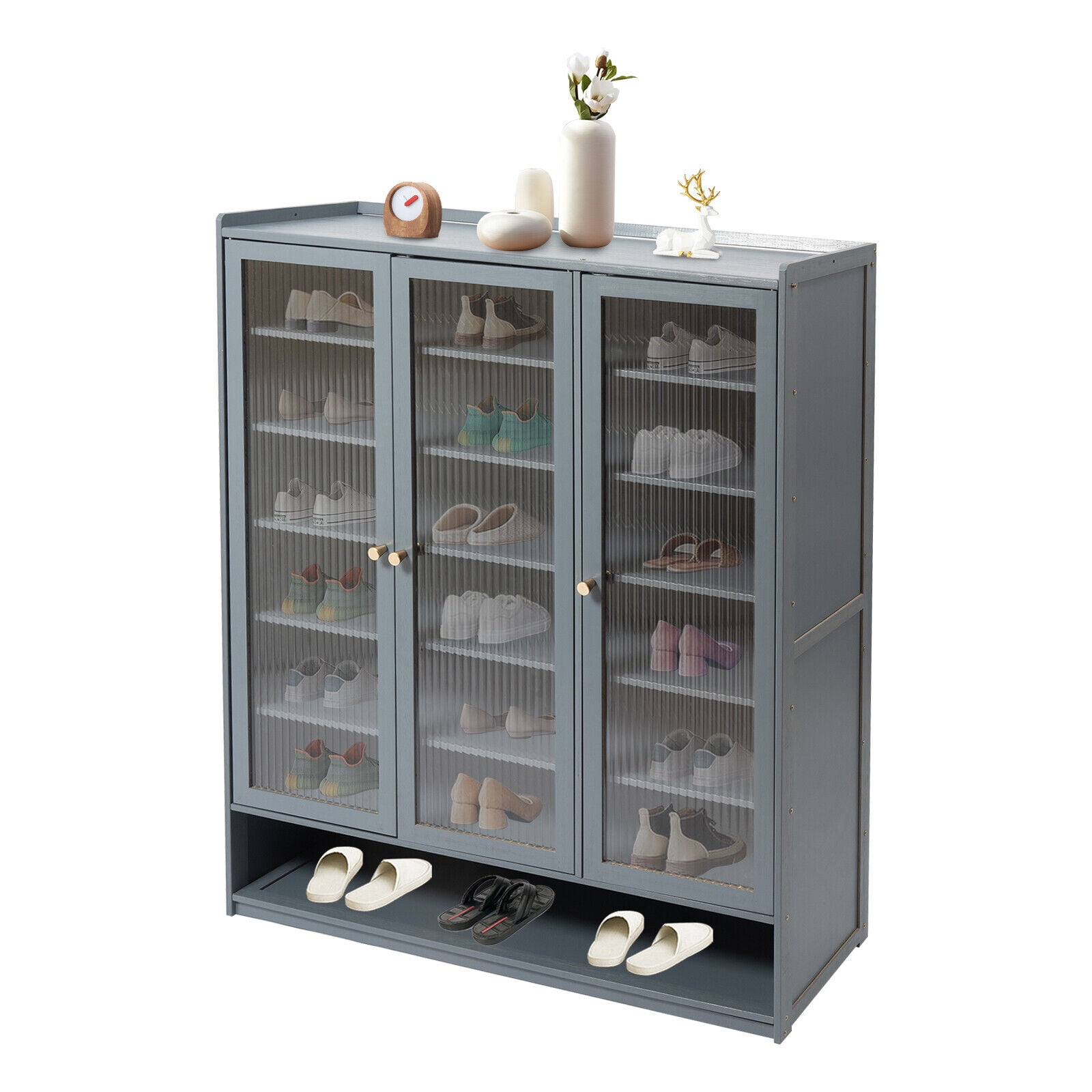 8 Tier Modern Acrylic Shoes Rack Cabinet Organizer for Shoe Storage