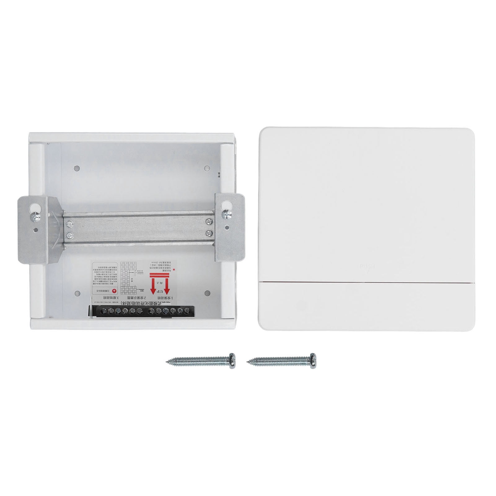 Modern 8-Way Steel Distribution Box with Concealed Installation, Built-in Rail and Electronic Junction Box for Efficient Wiring and Organization