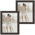 thumbnail image 1 of Modern 8 in. x 10 in. Brown Picture Frame (Set of 2), 1 of 8