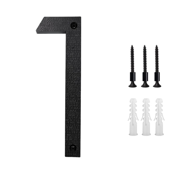 Modern ABS Metal House Numbers for Outdoor Signs, 5-Inch Matte Finish Address Plaque with Weather-Resistant Coating, Easy Mounting for Door or Mailbox