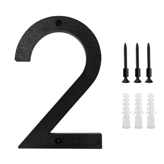 Modern ABS Metal House Numbers for Outdoor Signs, 5-Inch Matte Finish Address Plaque with Weather-Resistant Coating, Easy Mounting for Door or Mailbox