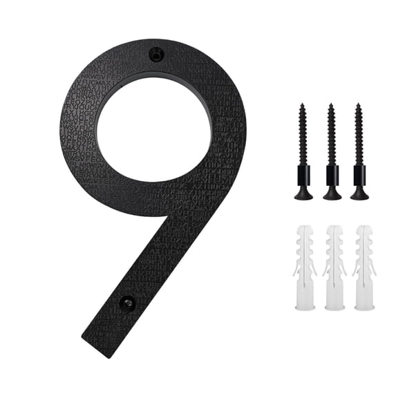 Modern ABS Metal House Numbers for Outdoor Signs, 5-Inch Matte Finish Address Plaque with Weather-Resistant Coating, Easy Mounting for Door or Mailbox