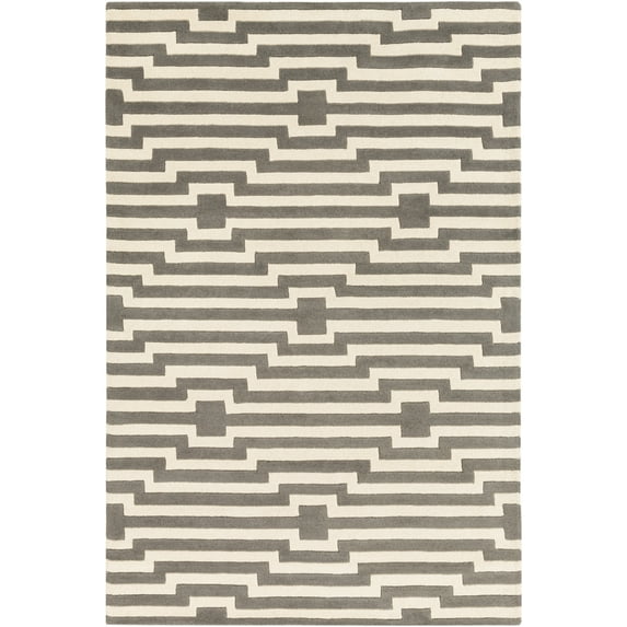 Artistic Weavers Transit Sawyer Gray, Ivory 4' x 6' Rug