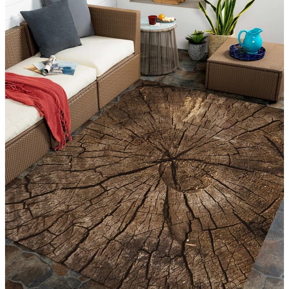 Modern Abstract 3'x4' Outdoor Rug Waterproof Washable Funky Area Rug for Balcony Deck Porch Patio Non Slip Art Deco Living Room Bedroom Carpet Kitchen Runner Rugs