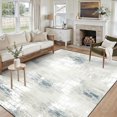 thumbnail image 1 of Modern Abstract 5x7 Area Rug, Washable Non Slip Soft Low Profile Indoor Rug, Textured Neutral Floor Rug for Living Room, Bedroom, Dining Room & Office, 1 of 13