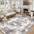 thumbnail image 1 of Modern Abstract 5x7 Area Rug, Washable Non Slip Soft Low Profile Indoor Rug, Textured Neutral Floor Rug for Living Room, Bedroom, Dining Room & Office, 1 of 13