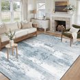 thumbnail image 1 of Modern Abstract 5x7 Area Rug, Washable Non Slip Soft Low Profile Indoor Rug, Textured Neutral Floor Rug for Living Room, Bedroom, Dining Room & Office, 1 of 13