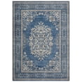thumbnail image 1 of Modern Abstract Area Rug 8x10FT - Stain Resistant & Non-Slip Living Room Carpet, Blue, 1 of 14