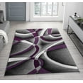 thumbnail image 1 of Planet Rugs Dima Abstract Area Rug 5' x 7' Purple Swirl, 1 of 10