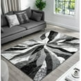 thumbnail image 1 of Planet Rugs Dima Modern Abstract Area Rug, Loomed, Gray Swirl, Stain Resistant, 5' x 7', 1 of 11