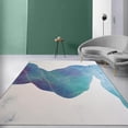thumbnail image 1 of 5 x 7ft Gold Blue Abstract Area Carpet, Modern Minimalist Indoor Carpet, Anti-Skid Breathable Soft And Comfortable Applicable To Living Room Bedroom Office Study, 1 of 6