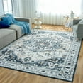 thumbnail image 1 of Modern Abstract Area Rug - Soft Durable Low-Pile Machine Washable Rug With Non-Slip Backing, Stain Resistant For Living Room, Bedroom, Dining Room, And High-Traffic Areas, Blue 3x4ft, 1 of 6