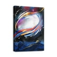 thumbnail image 1 of Modern Abstract Art Blue Fantasy Graffiti on Canvas, Ideal for Living Room, Bedroom & Kitchen Decor (12x16inch), 1 of 7