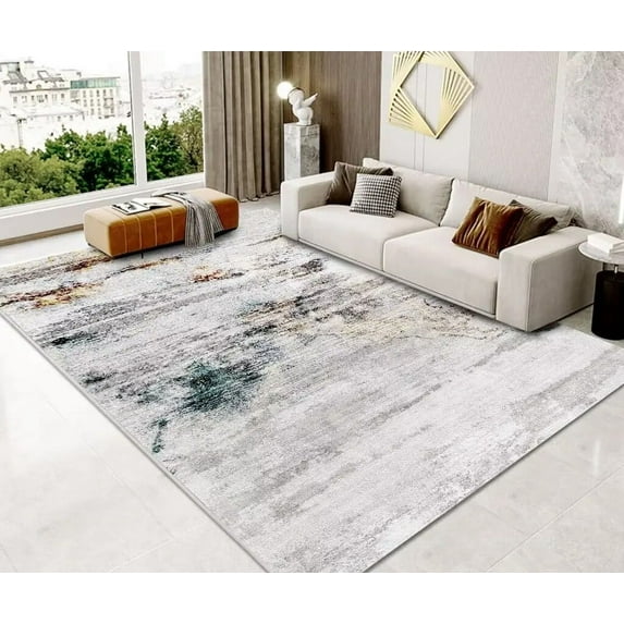 Modern Abstract Art Living Room Carpet Large Size Bedroom Bed Tail Area Rugs Room Decor Lounge Non-slip Washable Mat for Floor