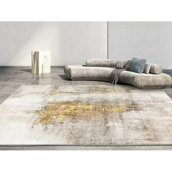 Modern Abstract Art Living Room Carpet Large Size Bedroom Bed Tail Area Rugs Room Decor Lounge Non-slip Washable Mat for Floor
