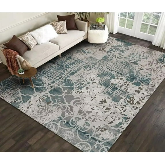 Modern Abstract Art Living Room Carpet Large Size Bedroom Bed Tail Area Rugs Room Decor Lounge Non-slip Washable Mat for Floor