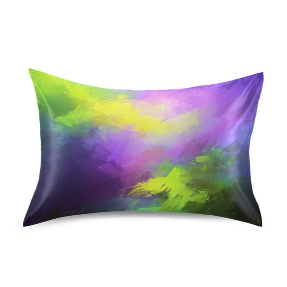 Modern Abstract Art Patterns Luxury Silky Soft Pillowcase Standard Size Wrinkle Resistant Envelope Closure 20x26in