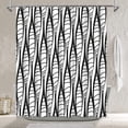 thumbnail image 1 of Modern Abstract Art Shower Curtain Black White Stylish Aesthetic Minimal Shower Curtain Waterproof Polyester Fabric Bathroom Decor Shower Curtain Set, 72 x 72 Inches, 1 of 5