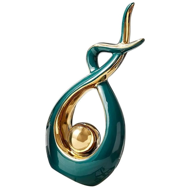 Modern Abstract Art Statue Decoration Office Ceramic Bookshelf Living