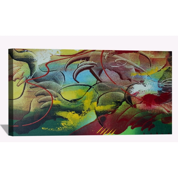 Modern Abstract Canvas Wall Art Abstract Fly Framed Painting Wall Decor for Bedroom Livingroom Office Ready to Hang