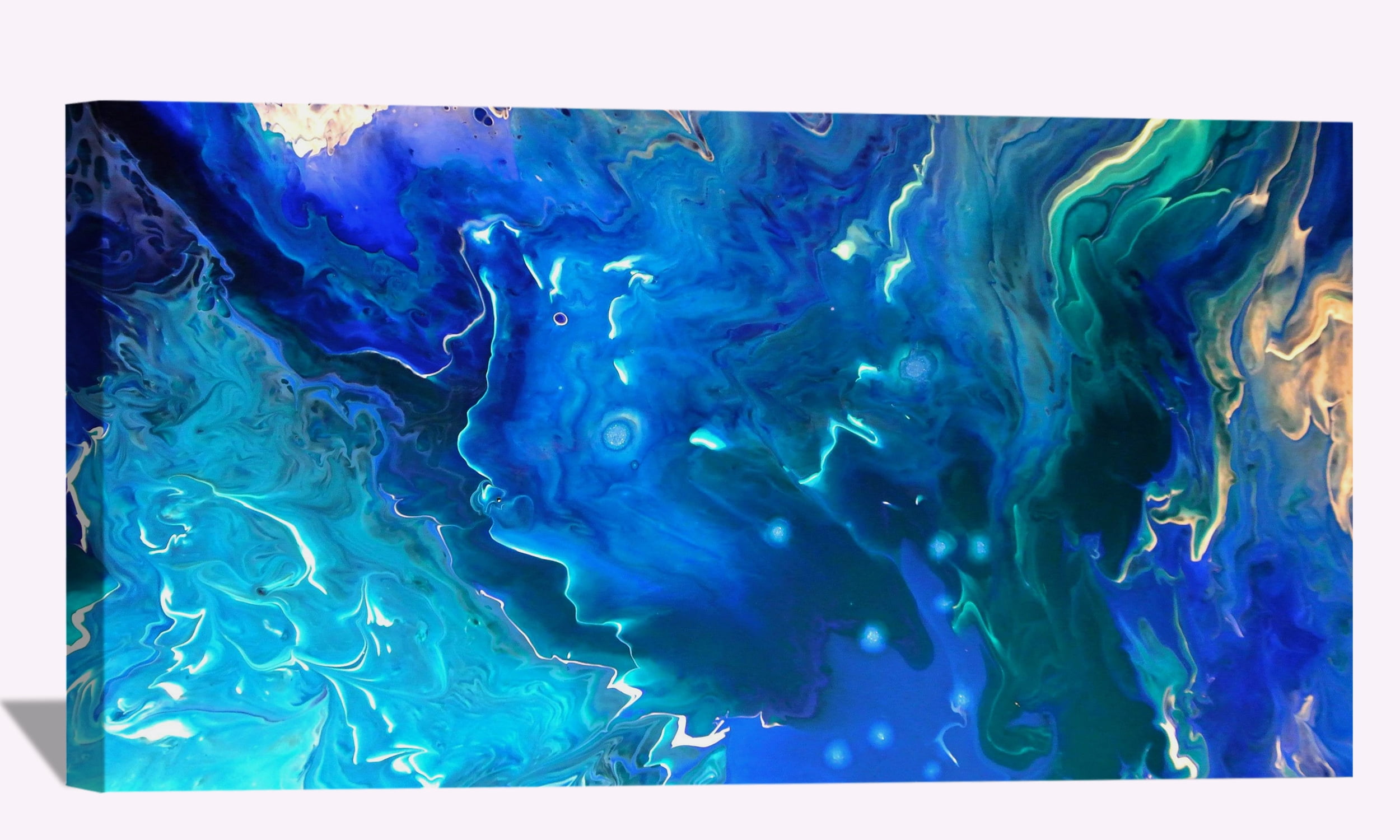 Modern Abstract Canvas Wall Art Colorful Abstract Framed Painting Wall Decor for Bedroom Livingroom Office Ready to Hang