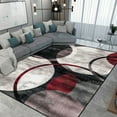 thumbnail image 1 of Modern Abstract Carpet Beige Luxury Large Area Living Room Carpets Non-slip Bedroom ration Home Rug, 1 of 5