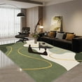 thumbnail image 1 of Modern Abstract Carpet Living Room Sofa Large Rug Bedroom ration Home Carpet Non-slip Washable Coffe, 1 of 5