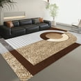 thumbnail image 1 of Modern Abstract Carpet Living Room Sofa Large Rug Bedroom ration Home Carpet Non-slip Washable Coffe, 1 of 5