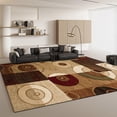 thumbnail image 1 of Modern Abstract Carpet Living Room Sofa Large Rug Bedroom ration Home Carpet Non-slip Washable Coffe, 1 of 5