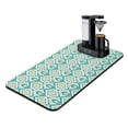 thumbnail image 1 of Modern Abstract Coffee Mat, Leak-Proof Diatom Mud Dish Drying Mat with Non-Slip Backing, Heat-Resistant and Stain-Hiding Kitchen Counter Mat Featuring Psychedelic Art and Rainbow Gradient Designs, Ide, 1 of 4