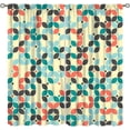 thumbnail image 1 of Modern Abstract Curtain, Retro Style Like The 1950s Color Fashion Geometric Background Decoration, Bedroom Living Room Blackout Noise Reduction Curtain42X63 Inch, 1 of 6