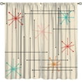 thumbnail image 1 of Modern Abstract Curtains, Mid-Century Vintage Geometric Minimalist Aesthetic Lines, Blackout Curtains for Bedroom Living Room42X54 Inch, 1 of 6