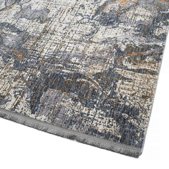 Modern, Abstract, Cut Pile 5'3" x 7'3" Rectangle Area Rug