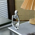 thumbnail image 1 of Modern Abstract Decorative Ornament Home Accent, Minimalist Sculptural Decor with Elegant Style and Compact Size, Tabletop Decoration for Living Room Office Shelf, 1 of 6