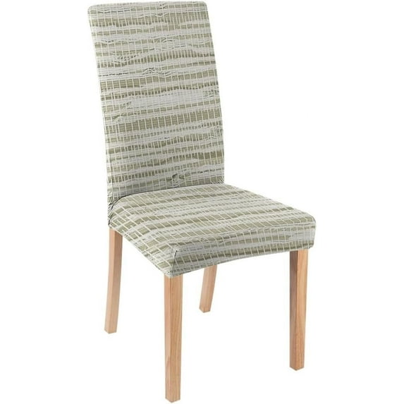 Modern Abstract Dining Room Chair Covers Set of 6, Stretch Spandex Kitchen Slipcovers Removable Washable Geometric Grids Parsons Protector for Room Dining Room Kitchen Hotel Ceremony