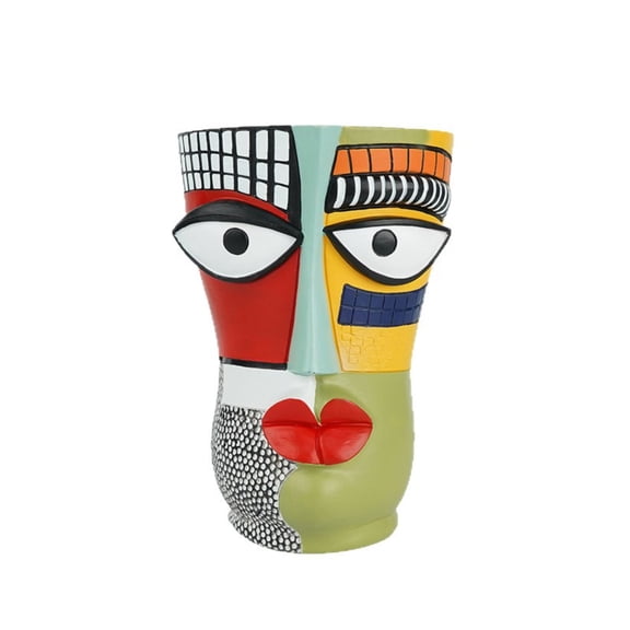 Modern Abstract Face Planter, Sculptural Brutalism Flower Pot for Home Decor, Indoor Plant Display, Artistic Garden Decor