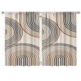 thumbnail image 1 of Modern Abstract Geometric Boho Curtains-blackout Curtains Bedroom Decor Living Room Darkening Grommet Window Drapes 2 Panels Set 41"x63", 1 of 2