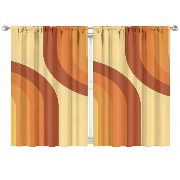 Modern Abstract Geometric Boho Curtains-blackout Curtains Bedroom Decor Living Room Darkening Grommet Window Drapes 2 Panels Set 41"x63"