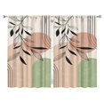 thumbnail image 1 of Modern Abstract Geometric Boho Curtains-blackout Curtains Bedroom Decor Living Room Darkening Grommet Window Drapes 2 Panels Set 52"x 84", 1 of 2