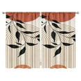 thumbnail image 1 of Modern Abstract Geometric Boho Curtains-blackout Curtains Bedroom Decor Living Room Darkening Grommet Window Drapes 2 Panels Set 52"x 84", 1 of 2