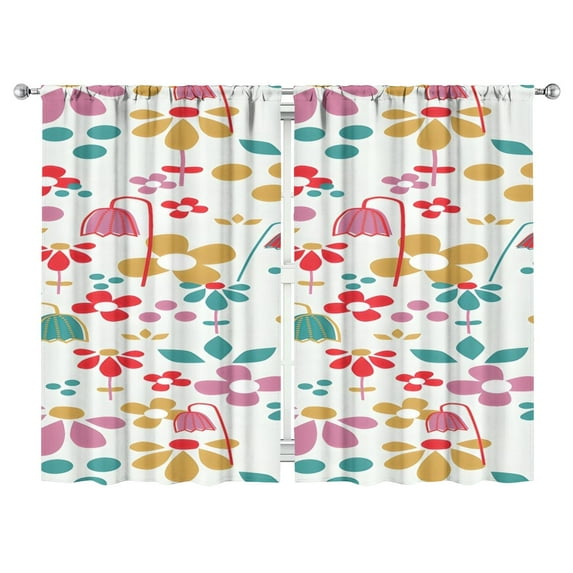 Modern Abstract Geometric Lines Boho Curtains-Blackout Curtains Bedroom Decor Living Room Darkening Grommet Window Drapes 2 Panels Set 52"x 84"