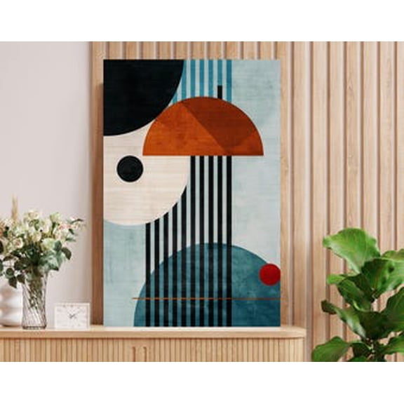 Modern Abstract Geometric Wall Art, Poster Print, 8x12 UNFRAMED